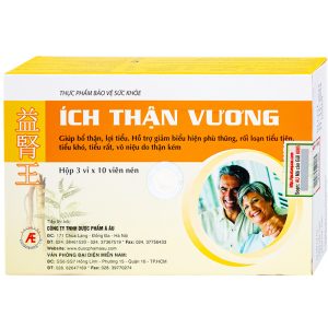 TPBVSK Ích Thận Vương – Giải pháp thảo dược hỗ trợ bổ thận, lợi tiểu, cải thiện chức năng thận kém