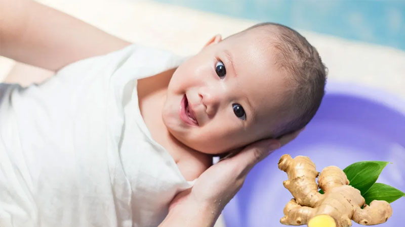 Tắm nước gừng cho trẻ sơ sinh có tốt không?