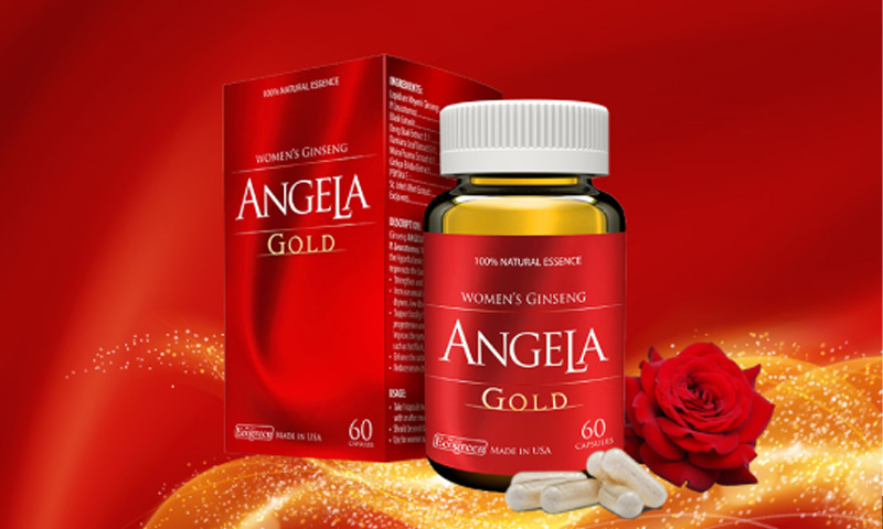 Viên sâm Angela Gold Ecogreen hỗ trợ làm đẹp da, tăng cường sinh lý nữ (30 viên) (60 viên)
