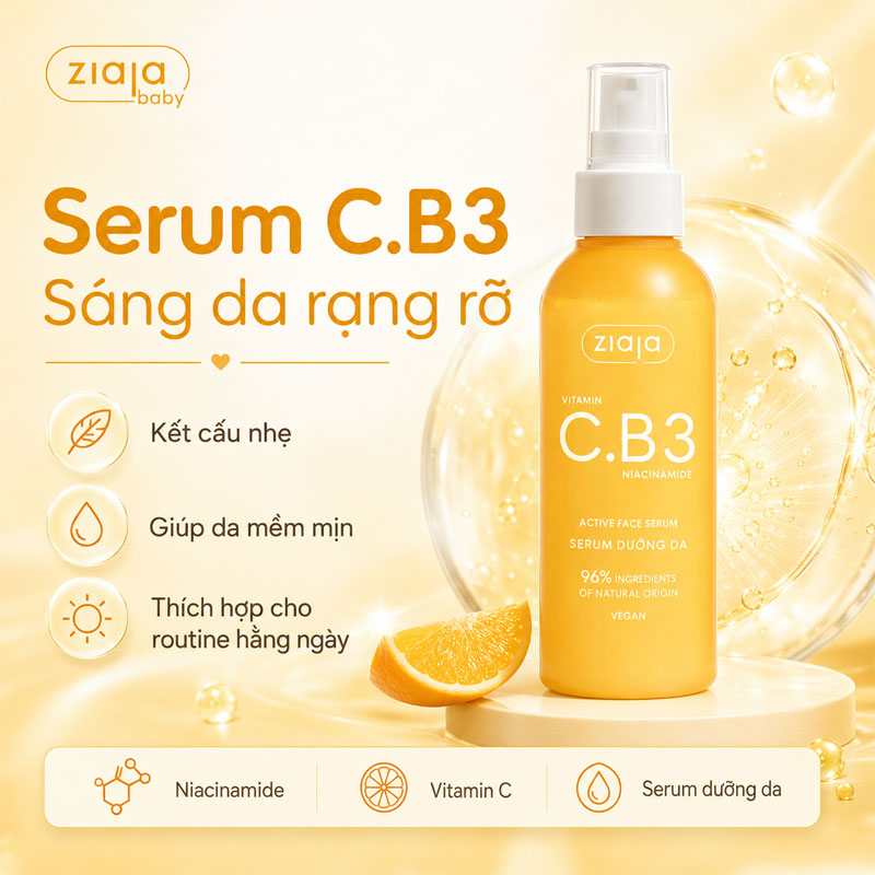 Serum trắng sáng da C.B3 Niacinamide
