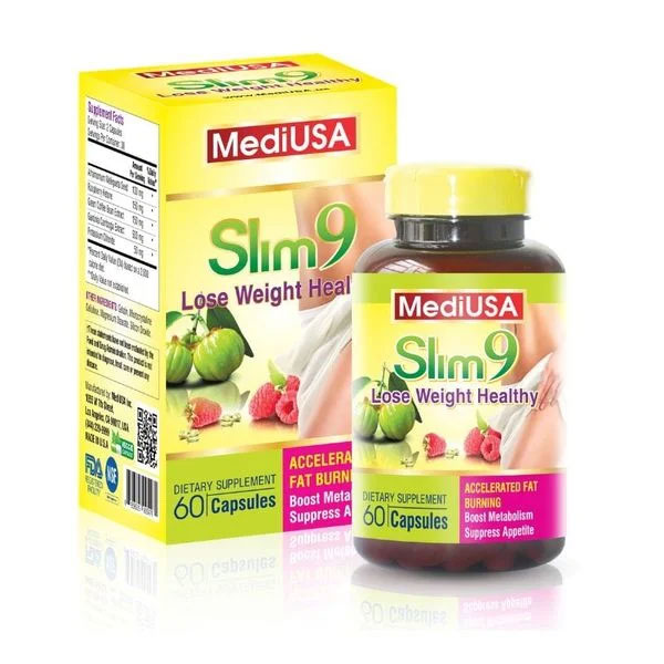 Slim9 MediUSA hộp 60 viên – Viên uống hỗ trợ giảm cân