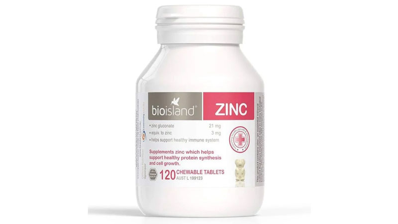 Viên nhai bổ sung kẽm Bio Island Zinc