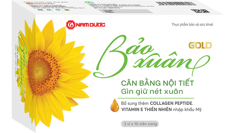 thuc pham chuc nang can bang noi tiet to nu Viên uống hỗ trợ cân bằng nội tiết tố nữ Bảo Xuân Gold.