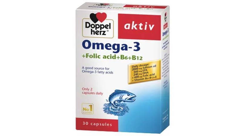 Doppelherz aktiv Omega-3 1400 – Bổ sung Omega-3