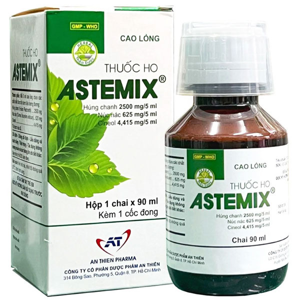 thuoc ho Thuốc ho Astemix – Hỗ trợ điều trị ho, viêm họng, viêm phế quản, suyễn