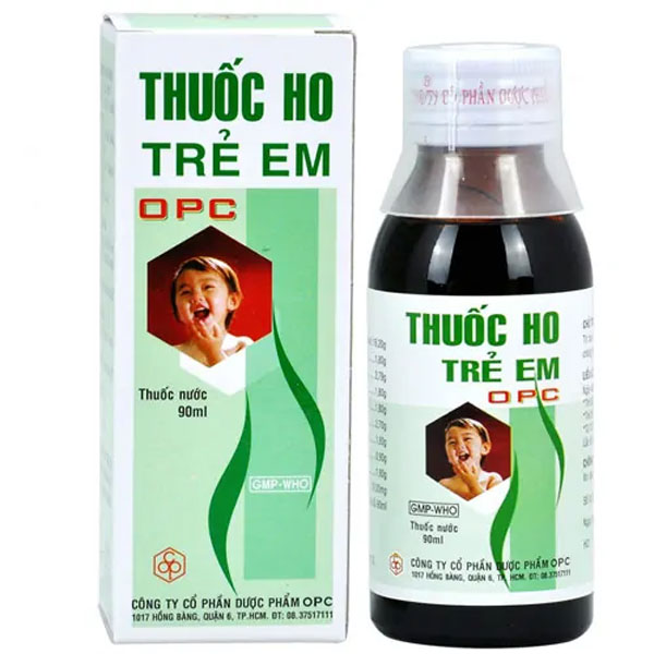 Thuốc Ho Trẻ Em OPC – Điều trị ho gió, ho cảm, ho có đàm, đau họng