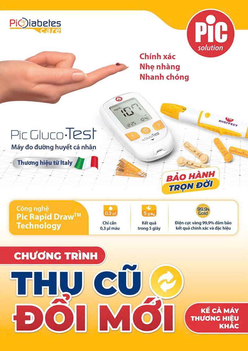 thu cu doi moi may do duong huyet pic glucotest 1 Chương trình “Thu cũ đổi mới” máy đo đường huyết