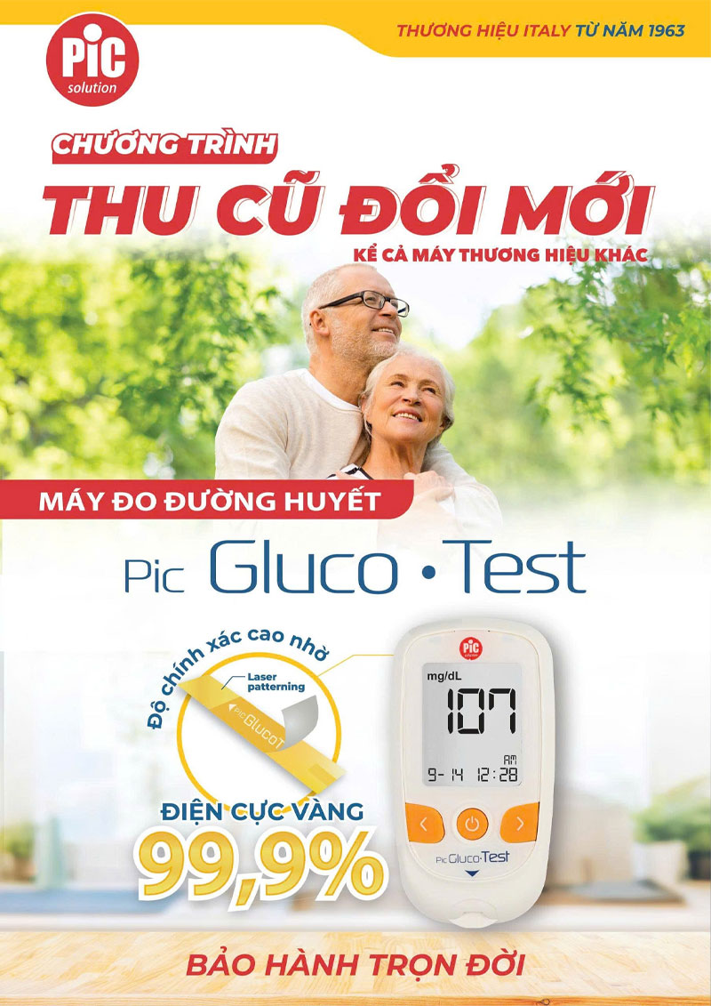 thu cu doi moi may do duong huyet pic glucotest Pic Gluco•Test – Máy đo đường huyết đến từ thương hiệu Ý
