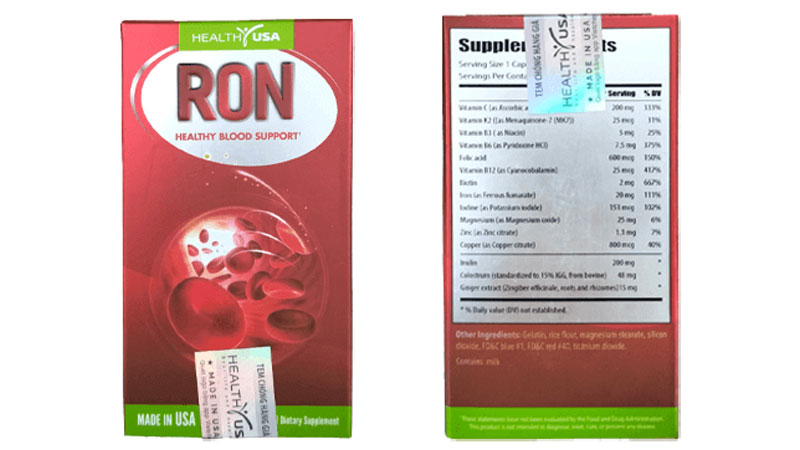 thuc pham chuc nang cua my 4 Healthy USA Ron Healthy Blood Support