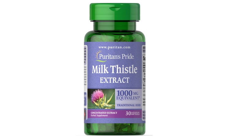 thuc pham chuc nang cua my 7 Milk Thistle Extract 1000mg Puritan's Pride
