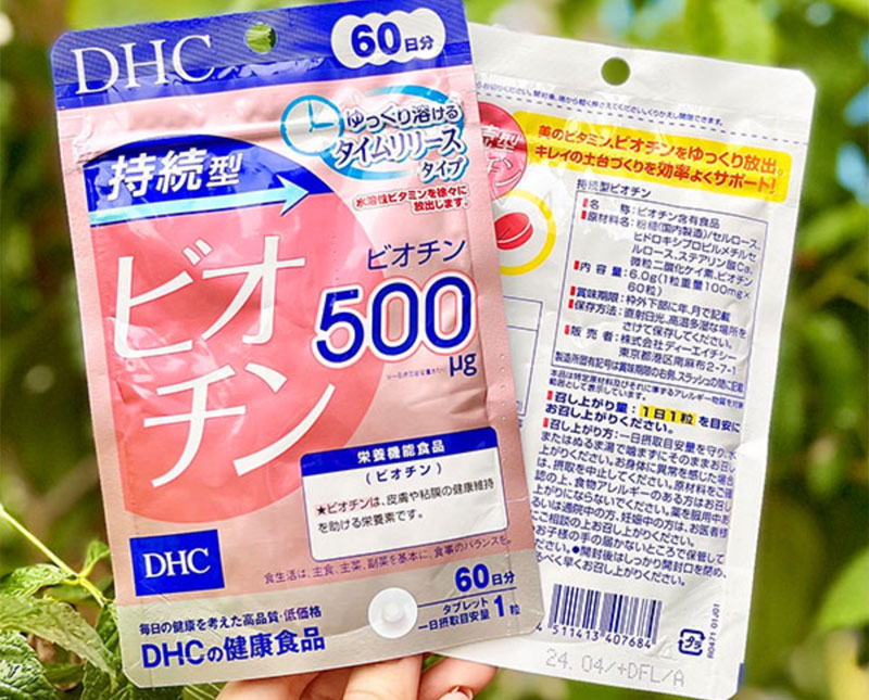 thuc pham chuc nang dung cho toc 13 DHC Biotin