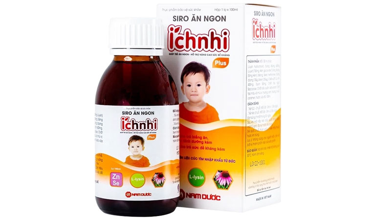 thuc pham chuc nang giup be an ngon 2 Siro Ăn ngon Ích Nhi Nam Dược